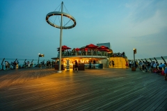 On the deck of the Marina bay Sands Hotel