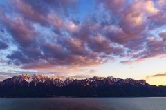Sunset view from Corseaux