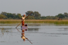 Fishermen at Nal Sarovar, Gujarat, India