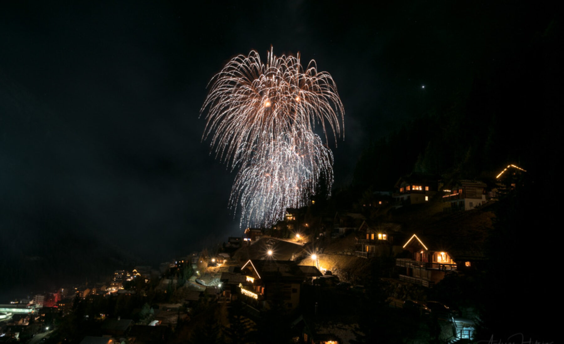 2016-12-31 Fireworks in Grimentz