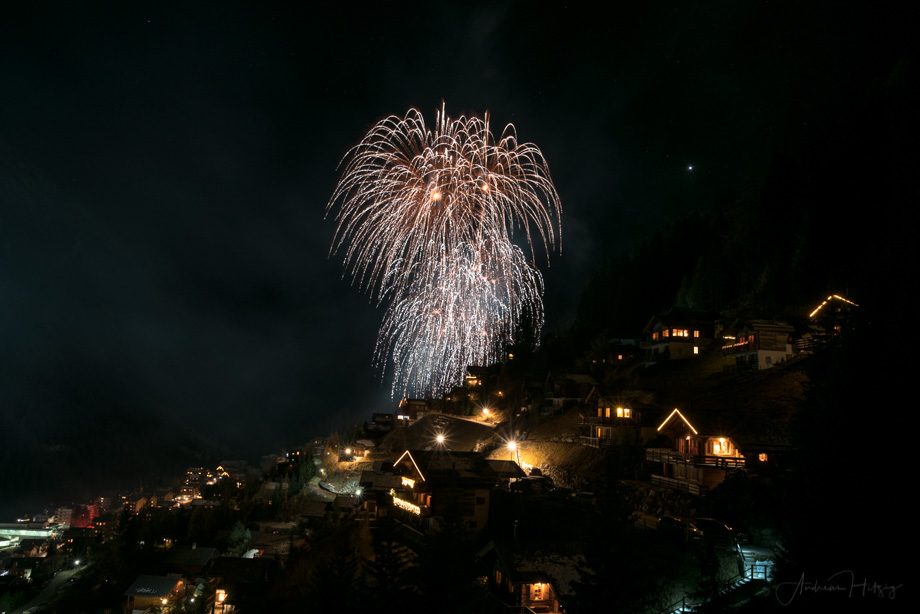 2016-12-31 Fireworks in Grimentz